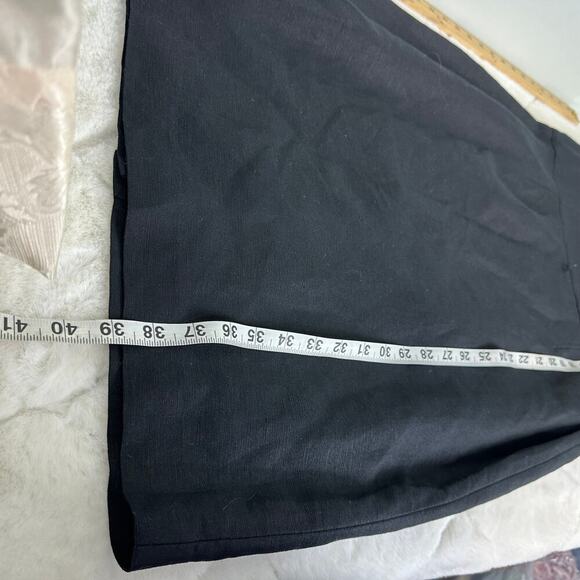 Calvin Klein Little Black Linen Blend Dress Sheath Sz 12 NEW New Years Party - Picture 9 of 10